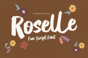 Roselle - Fun Script Font Font Download