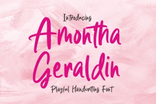Amontha Geraldin Font Download