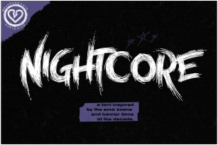 Nightcore - Emo Horror Font Font Download