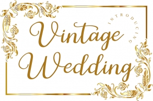 Vintage Wedding Font Download