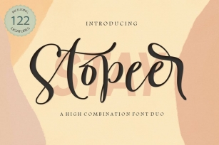 Stay Stopeer | Font Duo Font Download