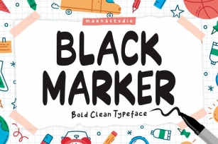 Black Marker Font Download