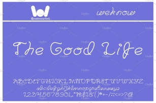 The good life font Font Download
