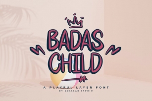 Badas Child - A Playful Font Font Download