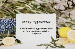 Handy Typewriter Font Download