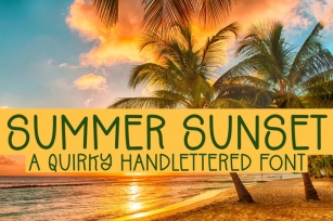 Summer Sunset Font Download