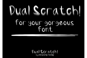 Dual scratch Font Download