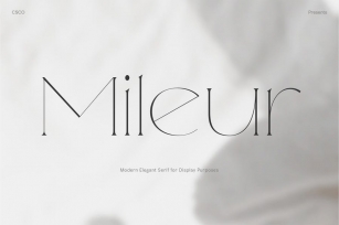 Mileur - Modern Elegant Serif Font Download