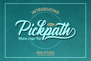 Pickpath Font Download
