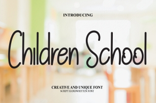 Children School Font Download