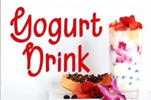 Yogurt Drink Font Download