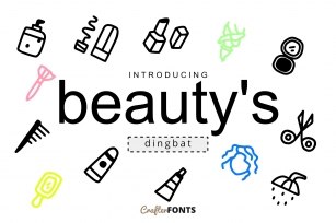 Beautys Doodle Dingbat Font Download