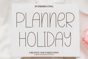 Planner Holiday Font Download