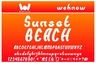 Sunset Beach Font Download