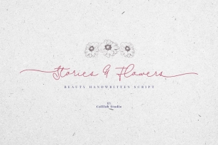 Stories  Flower Font Download