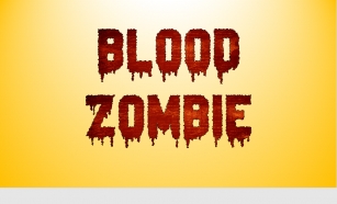 BLOOD ZOMBIE Font Download