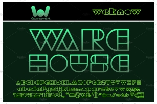 warehouse project font Font Download