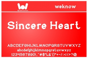 Sincere Heart Font Download