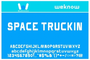 Space Truckin Font Download