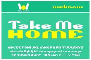 Take Me Home Font Download