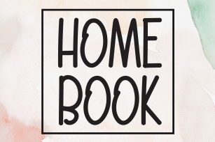 Home Book Font Download