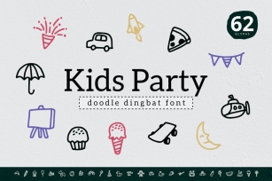 Kids Party Dingbat Font Download