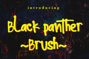 Black Panther Brush Font Download