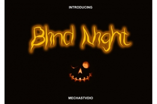 Blind night Font Download