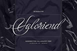 Valoriend - Beauty Lettering Font Download