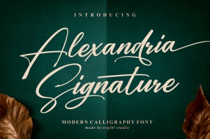 Alexandria Signature Font Download