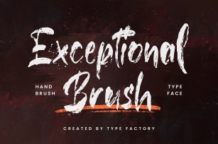 Exceptional Brush Font Download