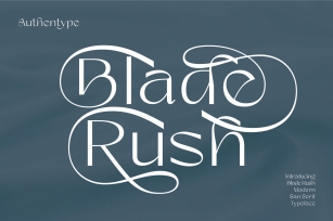 Blade Rush Font Download