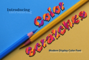 Color Scratches Font Download
