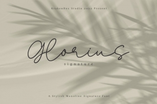 Glorius - Signature Font Font Download