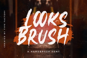 Looks Brush Font Download