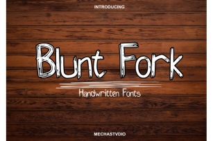 Blunt fork Font Download