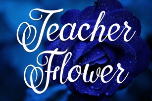 Teacher Flower Font Download