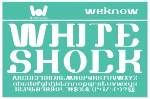 White Shock Font Download