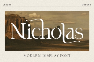 Nicholas // A Modern Display Font Download