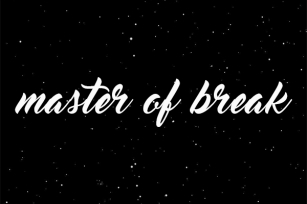 Master of Break Font Download