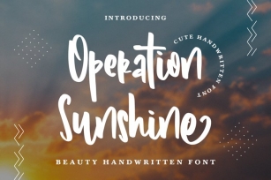 Operation Sunshine Font Download