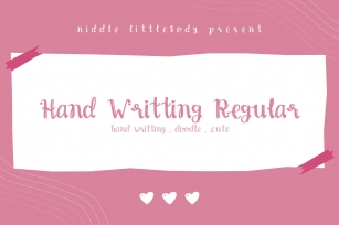 Hand Writting Font Download