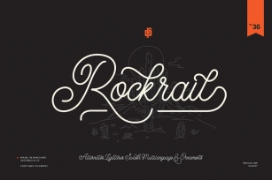 Rockrails Script Monoline Font Download