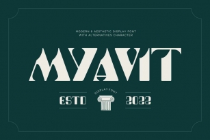 Modern - Myavit Font Font Download