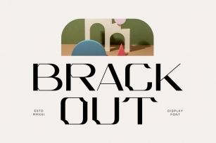 Modern - Brackout Font Font Download