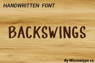 Backswings Font Download