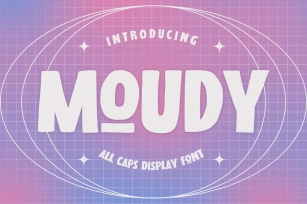 MOUDY - All Caps Display Font Font Download