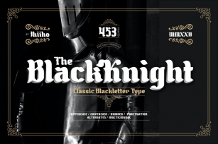 The Black Knight - Classic Blackletter Type Font Download