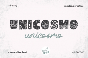 Unicosmo Decorative Sans Font Duo Font Download
