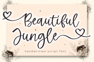 Beautiful Jungle Handwritten Script Font Download